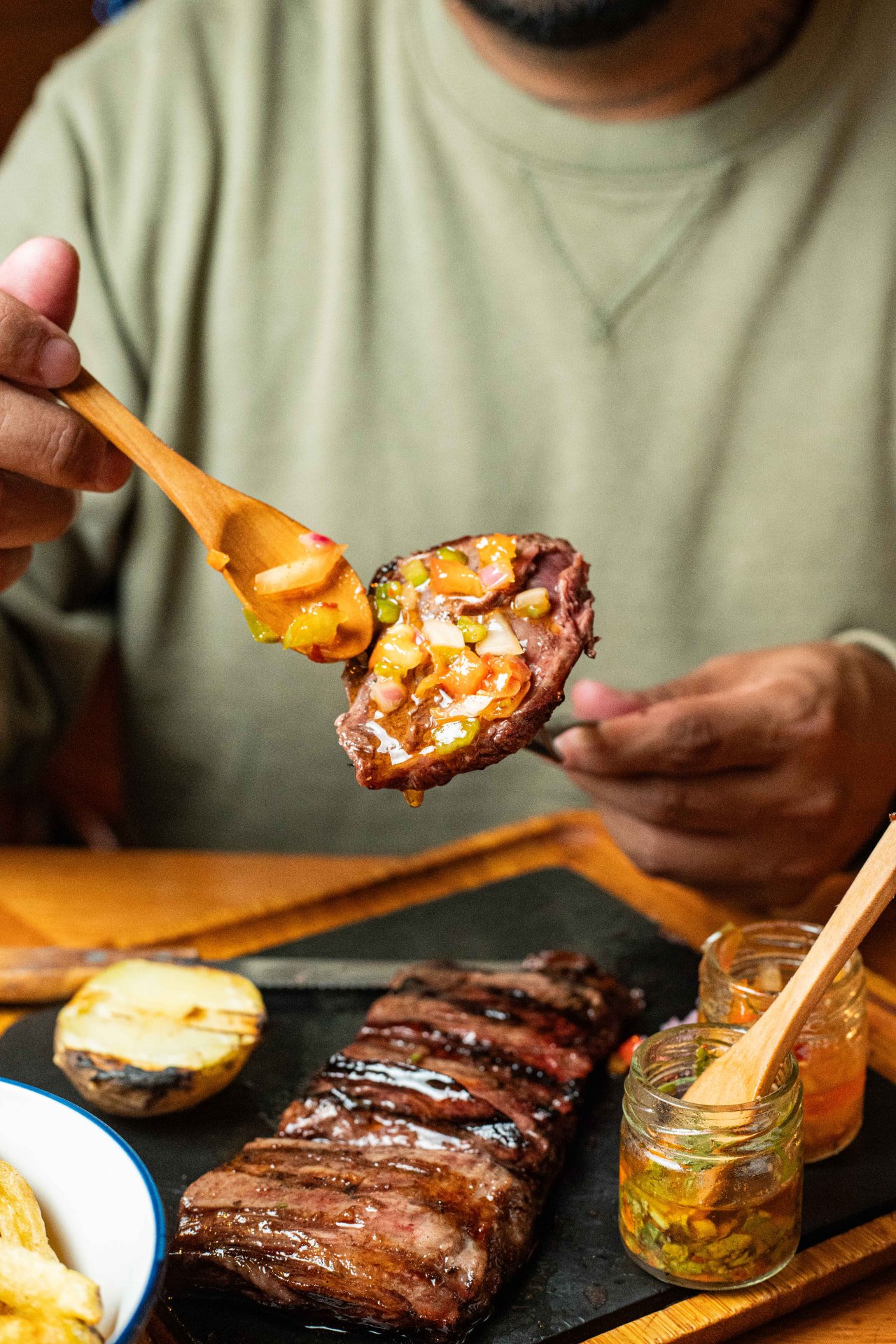 Carne a la parrilla en Parra Grill, asador argentino en l'Eixample Barcelona (1)